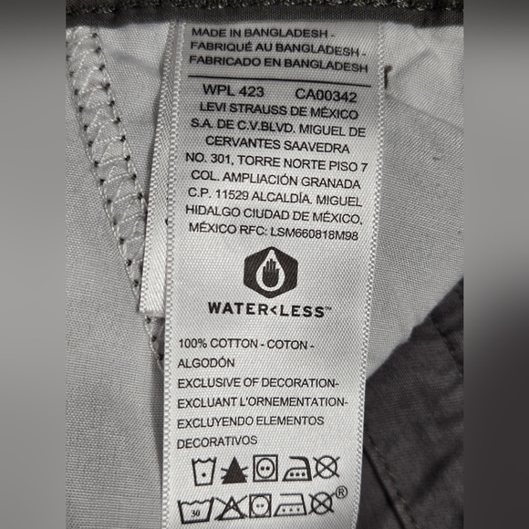 Levi Strauss Signature Gold W44 Cargo Shorts Gray Zipper Fly - Picture 4 of 5